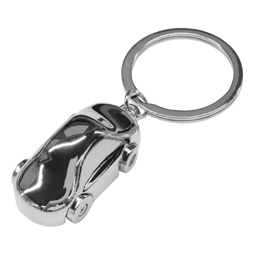 Image of KITUREK 3D F1 Race Car Keychain, Zinc Heavy Duty Racing Model Keychain, Car Key Ring Present for Father Husband Boyfriends (German Car)