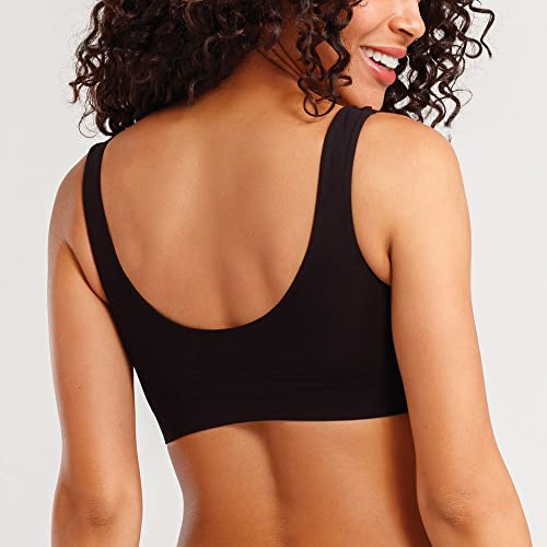 Top Regata Microfibra Sem Costura, She, Feminino, Preto, M
