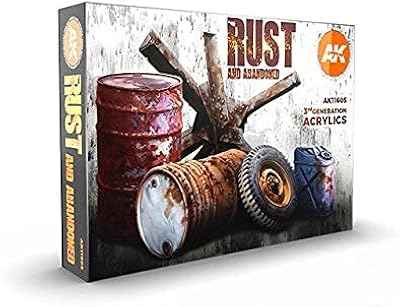 AK-Interactive Rust Set 11605 - Model Building Paints and Tools # AK1605