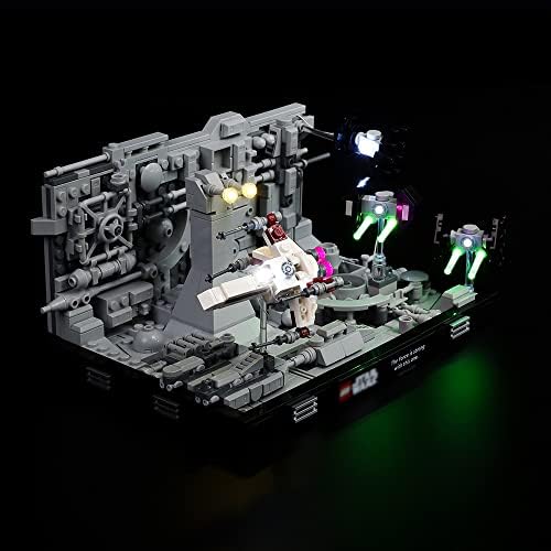 LED Lighting Kit Only - Kyglaring Lights Set Designed for Lego Star Wars Death Star Trench Run Diorama 75329 Model Building Kit - Without Lego Set (Classic Version)