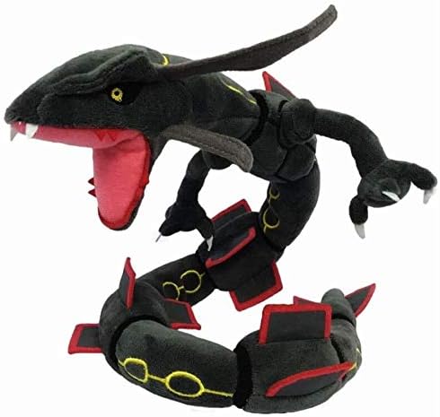 Trcock 31 Inch Green Rayquaza Dragon Plush Doll Stuffed Doll Toys Gifts for Children, Stuffed Animal Toys(Black)