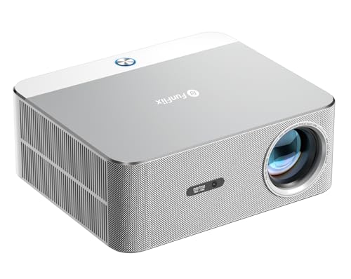 FunFlix P7 Android Full HD Projeksiyon Cihazı, 4K Destekli, Lisanslı Android TV, LED 7000 Lümen, Bluetooth, 8W Hoparlör, HDMI ve USB Girişli