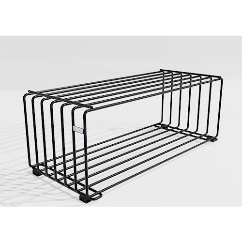 MYWIRE® Elegantes Schuhregal Metall (Graphitschwarz) „RODL“ – Moderne Schuhaufbewahrung Schuhablage im eleganten Look – hochwertiger Schuhorganizer stabil und robust – in Österreich produziert