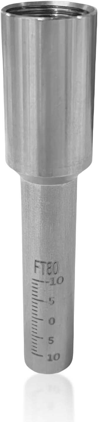 DMK Laser Welding Scale Tube, Laser Welded Graduated Tube 80mm Stainless Steel Metal Graduated Tube High Accuracy Laser Welded Graduated Tube Suitable for SUP Handheld Laser Welding Gun (FT80)