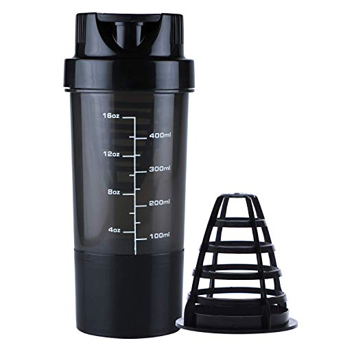 DOVEAZ® Gym Shaker | Shakeit Protein Shaker | Protein Shaker | Gym Protein Shaker | Gym Shaker | Gym Bottle | Protein Bottle | Cyclone Shaker | Bpa Free Shaker | Shaker 500ml (Black) (B086M4MPQN) Amazon Price History, Amazon Price Tracker