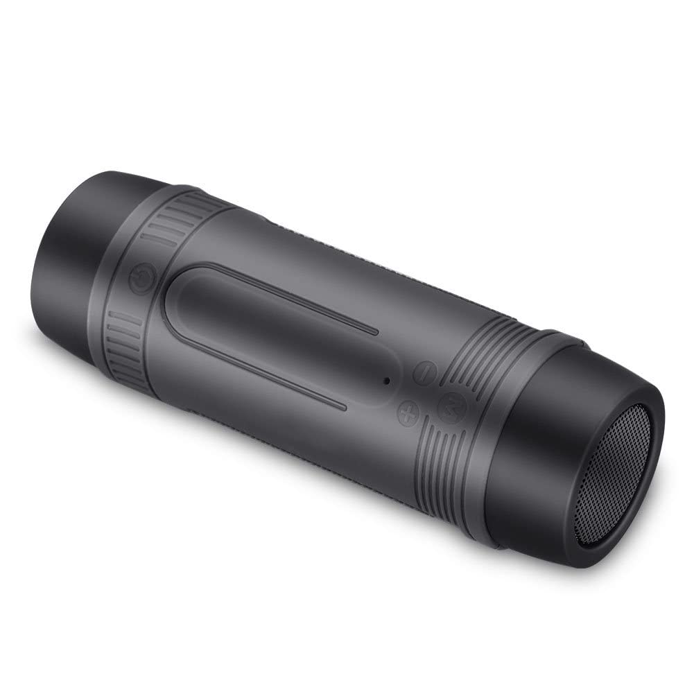 Impermeable Altavoz Inalámbrico Bluetooth,Altavoz Bluetooth Soporte de Radio FM y Reproducción de Música TF con Batería baja al Aire Libre Portátil Energía Móvil y LED luz