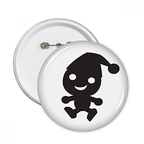 Pins Halloween ronde badge bouton DIYthinker 5pcs multicolore taille L