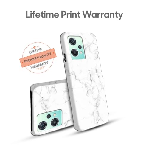 Image of COLORflow Back Cover Compatible with OnePlus Nord CE 2 Lite 5G | Beautiful White Marble | Designer Printed Hard CASE Bumper Back Cover Compatible with OnePlus Nord CE 2 Lite 5G