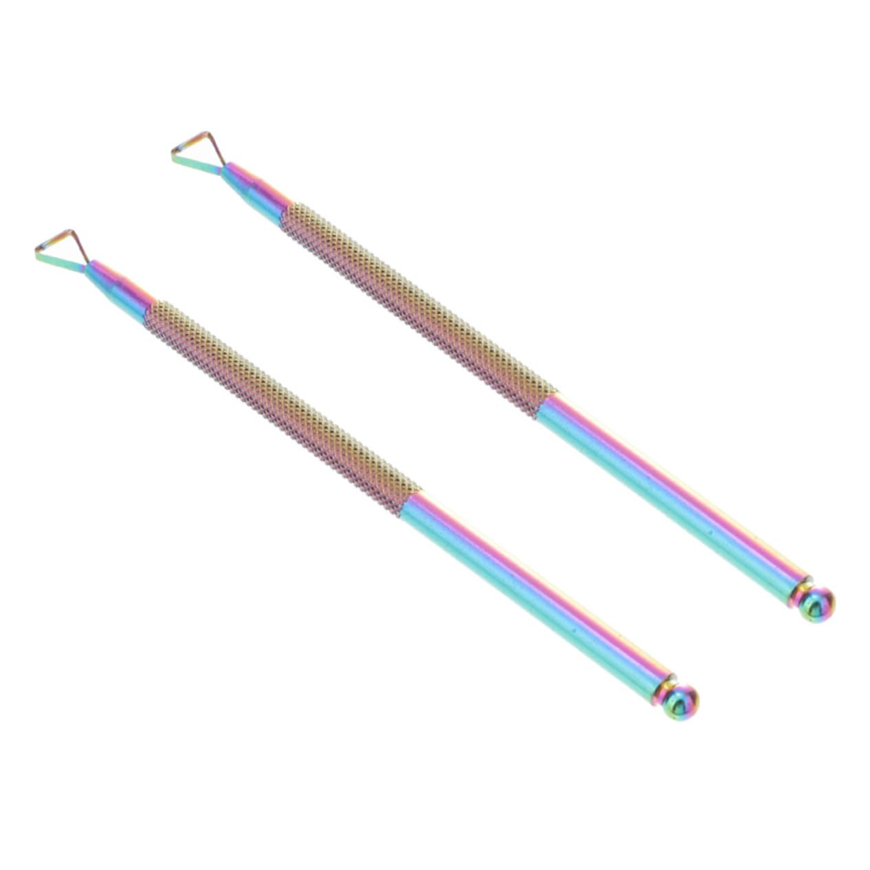 Healeved Nail Cuticle Remover Tool Set 2pcs Pusher Cuticle Remover Gel for Salon Use