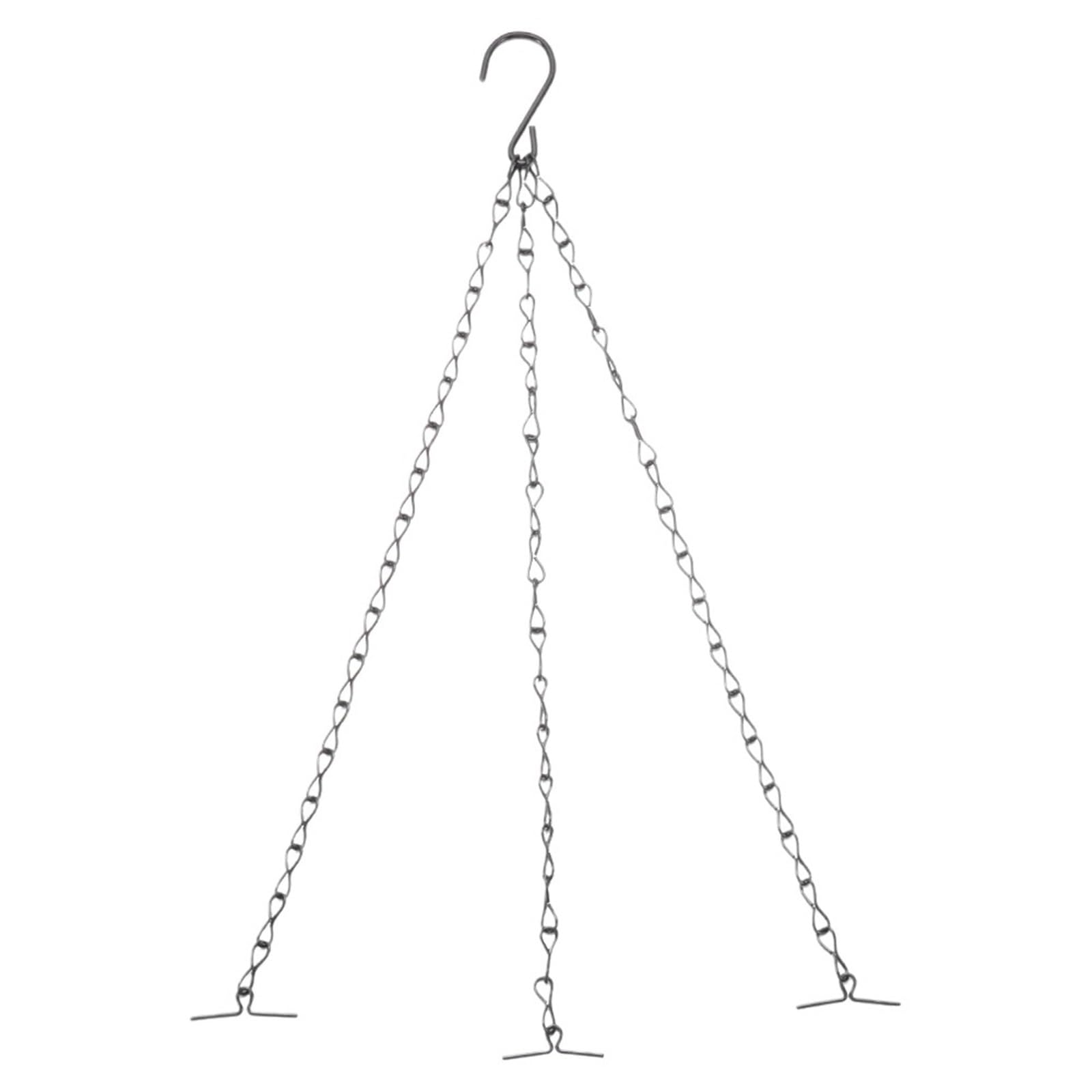 WUYXTO 4 Pcs Hanging Basket Chain Flower Pot Replacement Plant Hangers With Hooks For plant