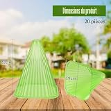 KAHEIGN cloches de jardin en plastique, lot de 20 pièces photo 3