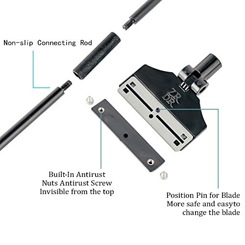 Zrdr Stainless Steel Algae Scraper Aquarium Cleaning Tool For Glass Aquariums, Including Algae Scraper, Sponge Pad, Fish Net, Cleaning Brush, Adjustable Length, Durable, Does Not Hurt The Fish Tank #TOP4