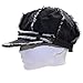 JNKET Women's Fashion Visor Beret Newsboy Cap Retro 8 Panel Gatsby Cabbie Hat(Black)