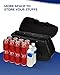 KEMIMOTO Synthetic Leather Motorcycle Saddlebag for Street Glide Electra Glide Touring Model, Universal 34L, Black
