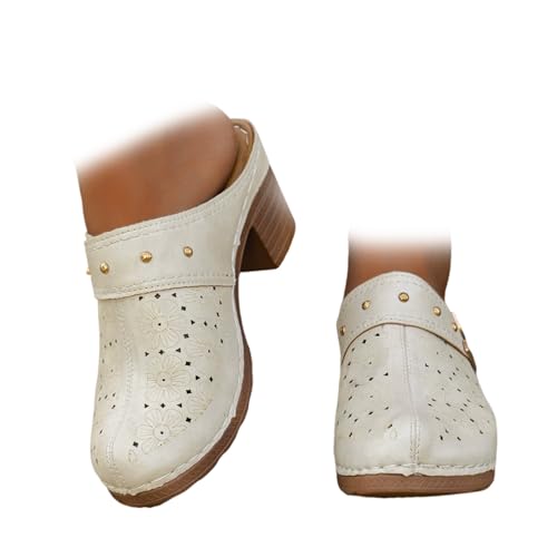 XUANXUANQZ Sandali Da Donna Con Punta Chiusa E Slip-on, Comodi