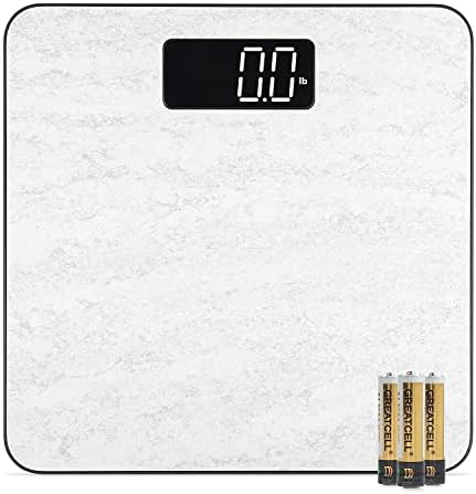 Amazon Com Airscale Digital Bathroom Scale For Body Weight High Accuracy Body Weighing Scale With Sleek Anti Slip Board 400lbs Large Wide Platform With Bright White Led Display a Battery Included Health