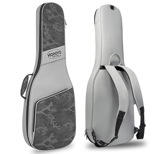 HOHIYO 42.2In Electric Guitar Bag 24mmThick Padding Premium Padded Gig Bag Soft Case Thick Padding Compatible Musical Equipment Guitar Bags Suitable for 39,40,41,42 in Electric Guitars