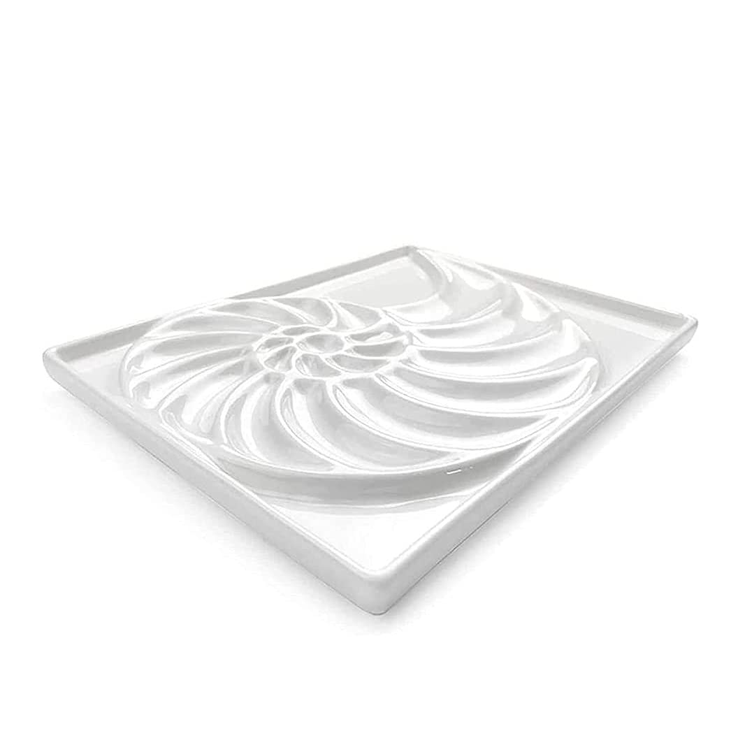 Palette d'aquarelle en céramique, Aquarelle en céramique de conque rectangulaire adaptée aux Peintres, Artisans, Amateurs, Artistes, étudiants, supplément de Peinture d'art