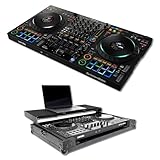 Pioneer DDJ-FLX10 4-Deck DJ Controller and Headliner Flight Case with Laptop Platform
