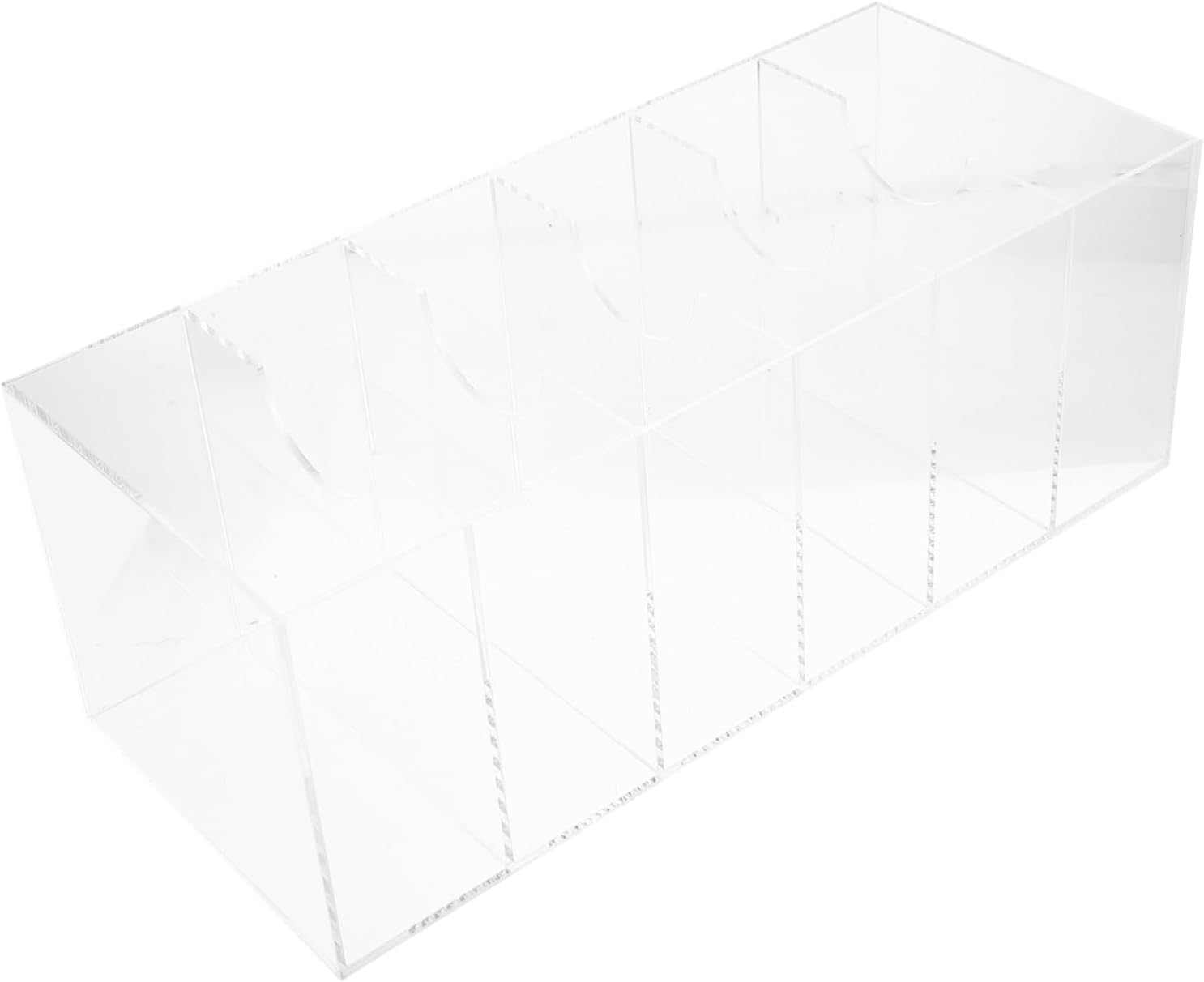 Belt Storage Box Clear Waist Belt Holder Watch Belt Organizer with 6 Layers Belt Organizer Clear Belt Holder Dividers Mesh Holders Watch Bands Watches Belts Acrylic Transparent