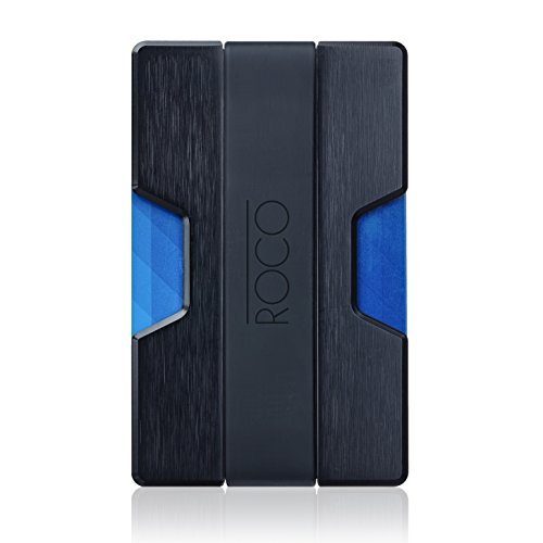 ROCO Minimalist Aluminum Slim Wallet RFID Blocking Money, Black, Size Standard - Image 3