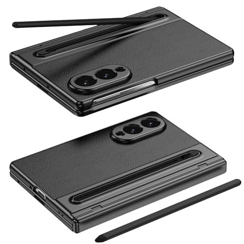 Étui pour Galaxy Z Fold 8 haut de gamme noir avec porte-stylo intégré
