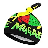 Meaudiwes Fashion Kids Baby Hat Soft Newborn Hats for Girls and Boys Caps 0 to 6 Months Rasta Flag Weed Leaves Reggae Music