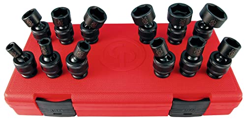 Douilles à choc Chicago Pneumatic 6 points articulées SAE entraînement 3/8 - 2