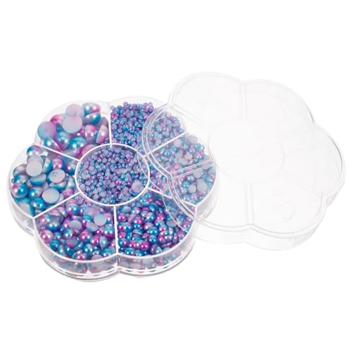 FOMIYES 4 Caixas De Flor De Ameixa Acessórios Para Arte Em Unhas Pequenas Pérolas Para Arte Em Unhas