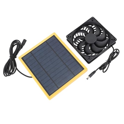 Ventilador de panel solar extractor de 20W impermeable exterior para gallineros 2