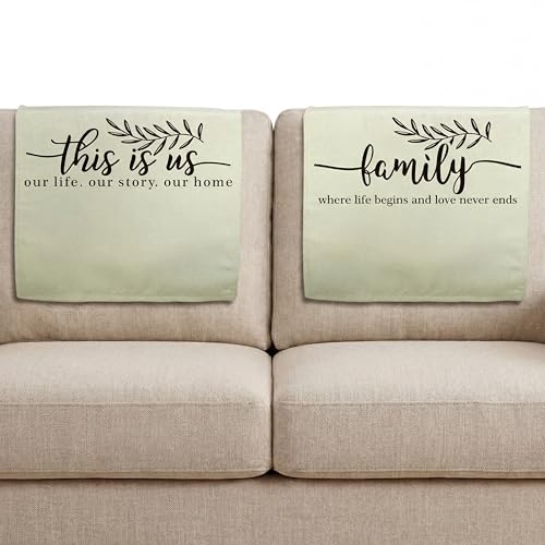 Tatuo 2 Pcs Recliner Headrest Protector Couch Headrest Covers