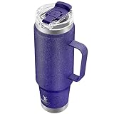 Meoky 40oz Tumbler with Handle, Stainless Steel Travel Mug with 2-in-1 Straw and Sip Lid, Vacuum Ins