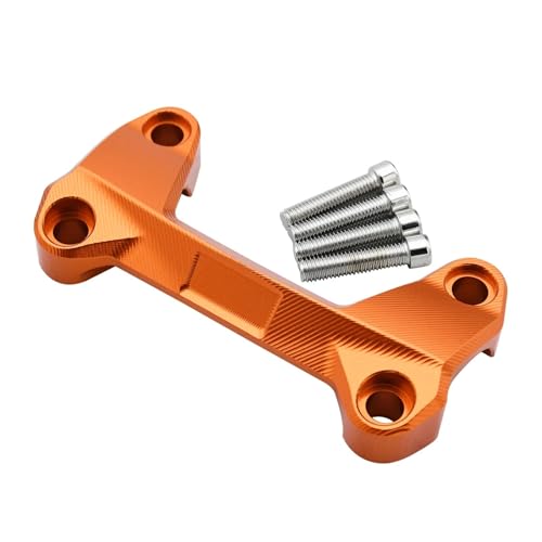 for KTM for Duke 125 200 250 390 2006-2024 Motorrad Lenker Riser Obere Abdeckung Klemme for DUKE125 for DUKE200 for DUKE250 for DUKE390 for Allgemeine(Duke Orange)