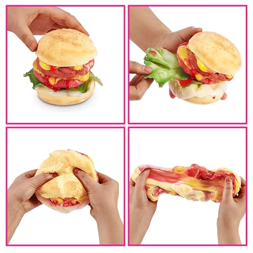 Slime Mart Kleiner Korb (Burger) von ZURU, Schleim-Spielzeug, Basteln für Kinder und Kidults, Soft-Schleim-Herstellungsset für Mädchen von 6–10