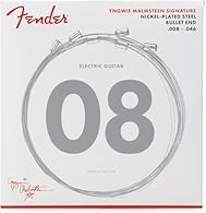 String Gauge: .008, .011, .014, .022, .032, .046 Fender Yngwie Malmsteen Signature Electric Guitar Strings are custom designed with specific wrap ratios and Gauge to provide unparalleled speed, maximum tone and smooth playability. Made from the highe...