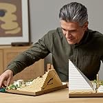 LEGO Architecture Ensemble de la Grande Pyramide de Gizeh 21058, Kit de Modèle de Décoration d'Intérieur, Activité DIY Créative, Collection de Monuments Célèbres