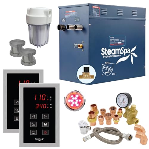 SteamSpa 12kW Steam Sauna Generator Executive Bundle 240V Steam Generator