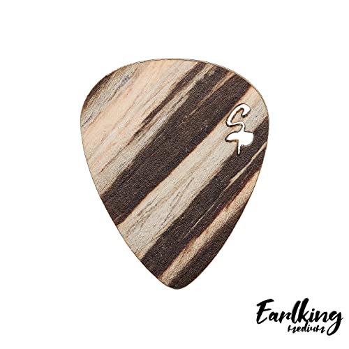 Gitarrenplektrum Set aus Holz mit 7 flexiblen Plektren