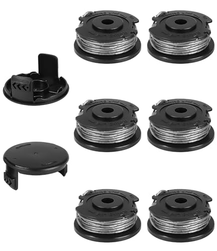 6 Stück Bosch Rasentrimmer Spule, Ø1,6 mm-m Länge Ersatzspule Kompatibel...