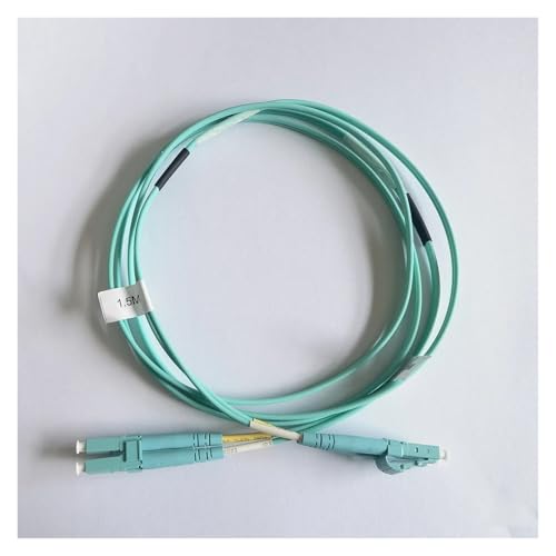 QAZMLP Communication equipment 1.5m LC-LC Fiber Optic Cable MM OM3/50/125 LSZH Duplex Fiber Optic Patch Cord, Low Insertion & High Return Loss Optical fiber patch cord