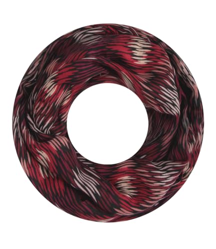 Majea Damen Loop Schal Schlauchschal Halstuch (880025) (rot 14)