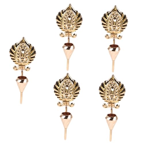Amosfun 5 Piezas Candelabro para Colgar En La Pared Decoración Candelabros Portavelas Montado En La Pared Mural De Fiesta Candelero De Metal