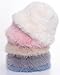 Faux Fur Bucket Hat for Women, Wide Brim Adjustable Fuzzy Fisherman Cap Long Pile Fluffy Winter Fashion Hat (US, Alpha, One Size, Medium, Grey)
