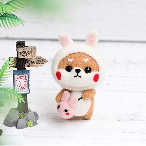 Miniatura 4 de Kit De Fieltro De Aguja, Manualidades Con Lana Para Gatos Diy, Inicio En Arte Textil Para Creación De Animales