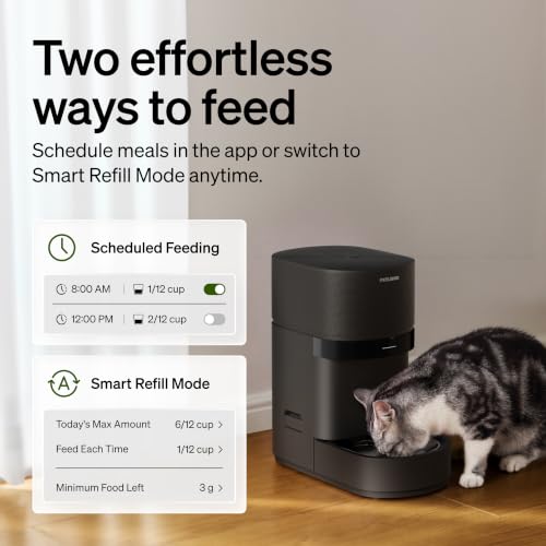 Image of PETLIBRO Automatic Cat Feeder | Smart Scale Tracks Actual Food Intake, 5G & 2.4G WiFi, 5L Automatic Dog Food Dispenser with Low Food Sensor, Up to 10 Meals Per Day, Smart Refilling Mode, Granary 2