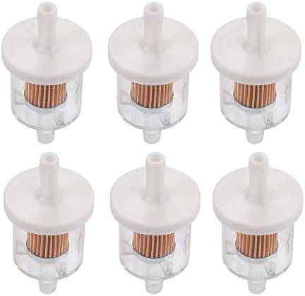 AloneGoer 6pcs 40 Micron 49019-0027 Fuel Filter Compatible with Kawasaki FX481V FX541V FX600V FX651V FX691V FX730V FX751V FX801V FX850V FX921V FX1000V 49019-0014 49019-7001 for 1/4 Inline