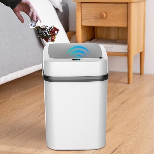 Papelera con sensor inteligente y cubo de basura sin contacto para el interior 3