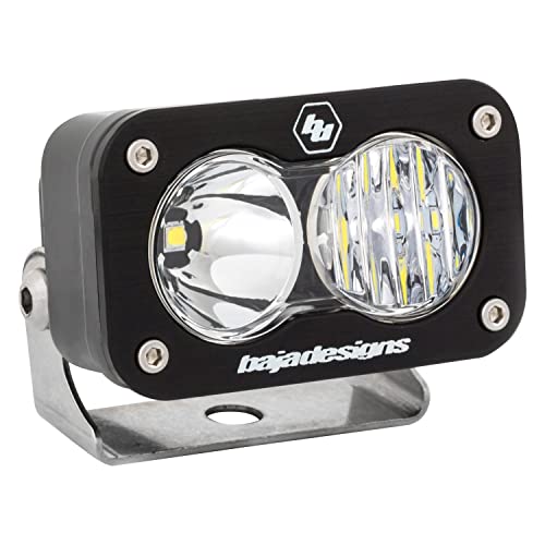 Baja Designs S2 Sport Black LED Light Pod (Driving/Combo; Clear)