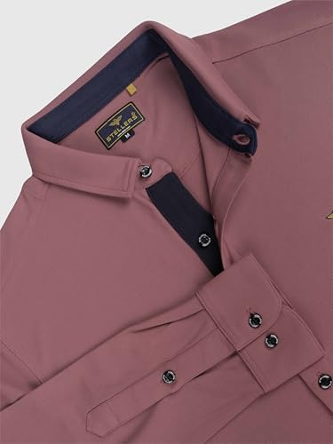 Image of STELLERS Men's Premium Full Sleeve Shirt | Feather Touch Feel| Regular Fit| Odour Resistant| Anti-Static| Wrinkle Free| Quick Dry | Stretchable| Lightweight| Sweat-Proof