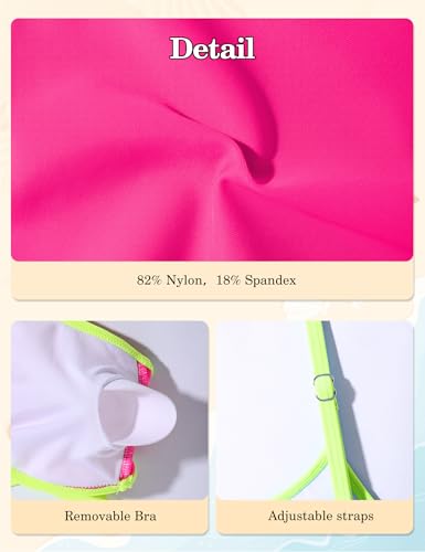 Image of Girls Swimsuit Bikini Set and Cover Up Skirt 3PCS Bathing Suit Removable Knot Dual-Use Girls Swimsuits Size 7-16